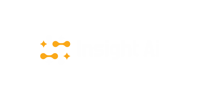 logo white version insightAI